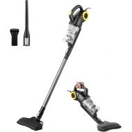 COMFEE 20S 3 in 1 Lightweight Stick Vacuum Cleaner, Powerful Suction Corded Handheld Vac for Pet Hair, Black