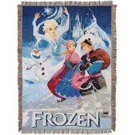 Disney Frozen Storybook Woven Tapestry Throw Blanket, 48 x 60