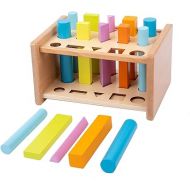 Montessori Shape Matching Toys Wooden Shape Sorting Toys Color Shape Sorting Sticks Toys for 1-3 Years Old Children Educational Toy for Preschoolers
