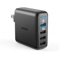 Anker Quick Charge 3.0 43.5W 4-Port USB Wall Charger, PowerPort Speed 4 for Galaxy S7/S6/edge/edge+, Note 4/5, LG G4/G5, HTC One M8/M9/A9, Nexus 6, with PowerIQ for iPhone 7, iPad,