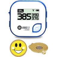 [아마존베스트]AMBA7 GolfBuddy Voice 2 Golf GPS/Rangefinder Bundle with Ball Marker and Magnetic Hat Clip