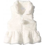 Mud Pie Baby Girls Ruffle Fur Vest (Infant/Toddler)