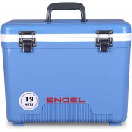 Engel 19 Quart 32 Can Leak Proof Odor Resistant Insulated Cooler Drybox with Integrated Shoulder Strap