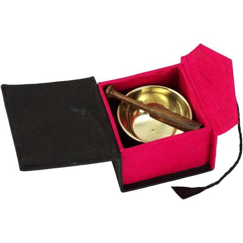  [아마존베스트]Klangschalen-Center mini Singing Bowl Gift Set in Box pink -5079-
