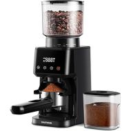 SHARDOR Conical Burr Coffee Grinder Electric for Espresso with Precision Electronic Timer, Touchscreen Adjustable Coffee Bean Grinder with 51 Precise Settings, Black
