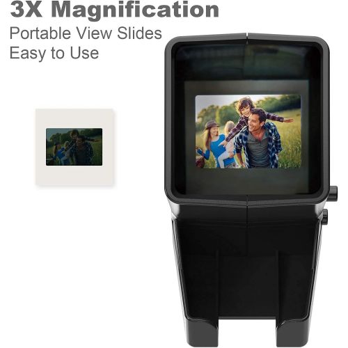 [아마존베스트]DIGITNOW 35mm Slide and Film Viewer, 3X Magnification, Battery Operation, LED Lighted Illuminated Viewing for 35mm Slides & Positive Film Negatives(4AA Batteries Included)