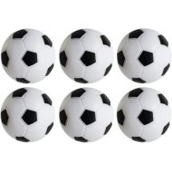 Super Z Outlet Table Soccer Foosballs Replacements Mini Black and White Soccer Balls (6 Pack)