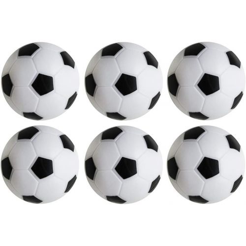  Super Z Outlet Table Soccer Foosballs Replacements Mini Black and White Soccer Balls (6 Pack)