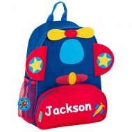 Stephen Joseph Personalized Red and Blue Airplane Sidekick Backpack with Name