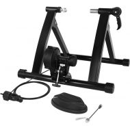 [아마존베스트]SONGMICS Magnetic Bike Trainer Stand with Noise Reduction Wheel, Black USBT003B01