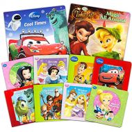 Classic Disney Mini Board Book Set ~ 10 Disney Travel Books Featuring Disney Princess, Cars, Toy Story, Tinkerbell, and More Assorted Disney Young Reader Set