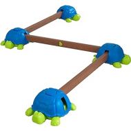 KidKraft Turtle Totter Wooden Adjustable Balance Beam for Toddlers with Squeaky Turtle and Wobble Board, Gift for Ages 2-5