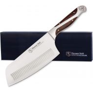 [아마존베스트]Hammer Stahl 7-Inch Vegetable Cleaver - Professional Chopping Knife - German Forged High Carbon Steel - Ergonomic Quad-Tang Pakkawood Handle