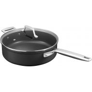 MSMK 5 Quart Saute Pan with lid, Stay-Cool Handle, Smooth Bottom, Burnt also Nonstick, 11 inch Induction Nonstick Deep Frying Pan, PFOA Free Non-Toxic, Oven safe to 700°F, Dishwash