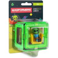 MAGFORMERS Figure Plus Alien (6 Piece) Pack Magnetic Building Blocks, Educational Magnetic Tiles Kit, Magnetic Construction STEM Space Toy Set
