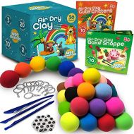 [아마존베스트]Wee Creators Air Dry Clay for Kids Modeling Kit | Bake Shoppe & Cute Critters Themed Activity Books | 36 Colors of molding Clay Magic