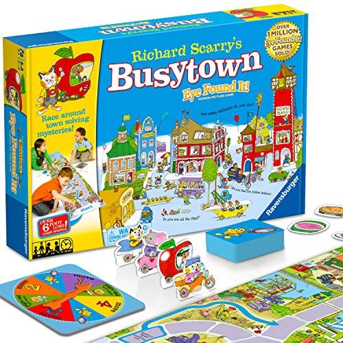 해즈브로 [아마존베스트]Wonder Forge Richard Scarrys Busytown, Eye Found It Toddler Toy and Game for Boys and Girls Age 3 and Up - A Fun Preschool Board Game,Multi-colored