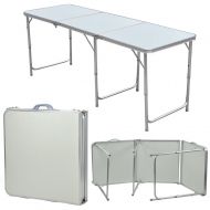 Unknown Portable Aluminum 6ft Folding Table in/Outdoor Picnic Party Dining Camping Table