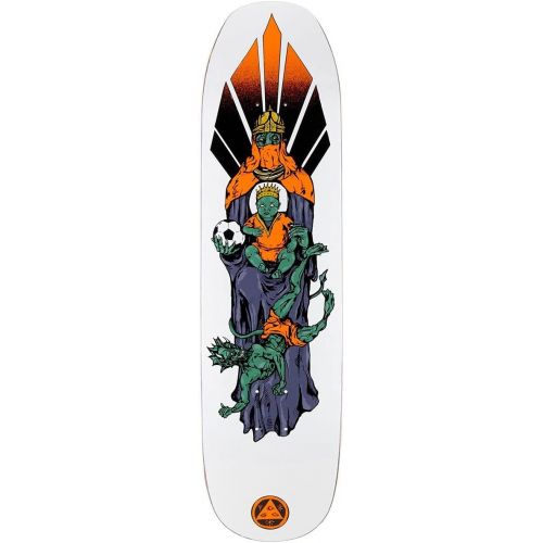  Welcome Skateboards Welcome Futbol On a Son of Moontrimmer Skateboard Deck - White - 8.25