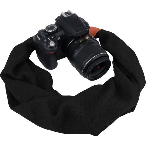  Wolven Soft Scarf Camera Neck Shoulder Strap Belt Compatible with All DSLR/SLR/Digital Camera (DC) / Instant Camera Etc, Red