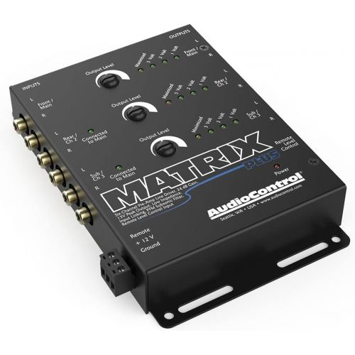  [아마존베스트]AudioControl Matrix Plus Black Six Channel Line Driver with Remote Level Control Input