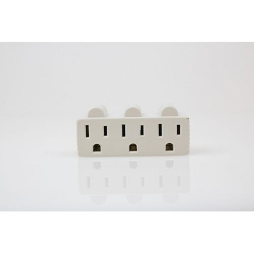  AXIS 45090 3-Outlet Grounded Wall Adapter, White