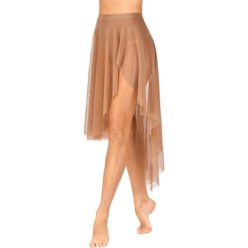  Body Wrappers Adult Asymmetrical Dance Skirt,NL9110
