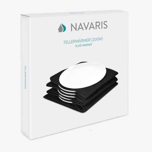  [아마존베스트]Navaris XXL Electric Plate Warmer  34 x 30 x 3 cm  for up to 10 Plates with 32 cm Diameter  200 Watt  Gastro Plate Warmer in Blue