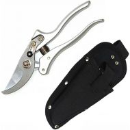 8-inch Pruning Shears Bypass Garden Tool Hand Pruner Metal Handle with a Sheath