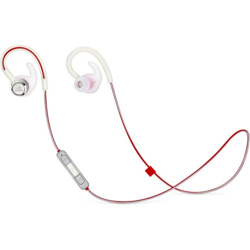 제이비엘 JBL Reflect Contour 2.0, Secure Fit, in-Ear Wireless Sport Headphone with 3-Button Mic/Remote - White