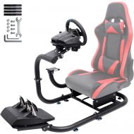 Minneer Super Driving Simulator Cockpit Dual-Segment Adjustable Racing Wheel Stand Frame Professional Level - Racing Chair Not Included