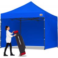 ABCCANOPY Heavy Duty Ez Pop up Canopy Tent with Sidewalls 10x10, Royal Blue