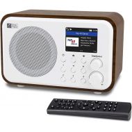 [아마존베스트]Ocean Digital WiFi Internet Radios WR-336N Portable Digital Radio with Rechargeable Battery Bluetooth Receiver with 2.4” Color Display, 4 Preset Buttons, Support UPnP & DLNA-White