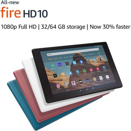  Amazon Certified Refurbished Fire HD 10 Tablet (10.1 1080p full HD display, 32 GB)  Twilight Blue