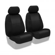 Coverking Custom Fit Front 50/50 Bucket Seat Cover for Select Toyota 4Runner Models - Velour (Black)