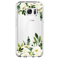 Flyeri Samsung Galaxy S7 Edge Case,Floral Pattern Clear TPU case for S7 Edge