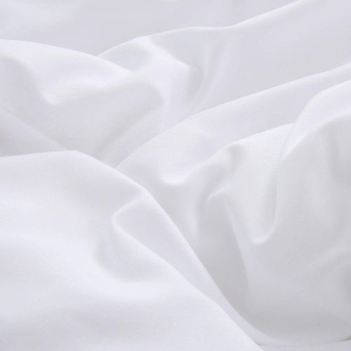 [아마존베스트]Jumeey White Comforter Twin All White Bedding Set Women Men Teens Cotton Reversible Pure White Comforter Set Plain Quilt 3 Piece Solid White Bed Blanket Twin Size