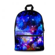 HUGS IDEA Galaxy Print Women Travel Backpack School Book Bags