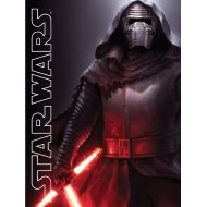 Disney Lucas Films Star Wars Kylo Ren with Light Saber Printed Silk Touch Warm Sherpa Throw / Blanket, 60 by 80 Twin size