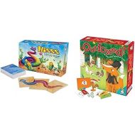 Gamewright Hisss Card Game & Outfoxed! A Cooperative Whodunit Board Game for Kids 5+, Multi-Colored, Standard, Model Number: 418