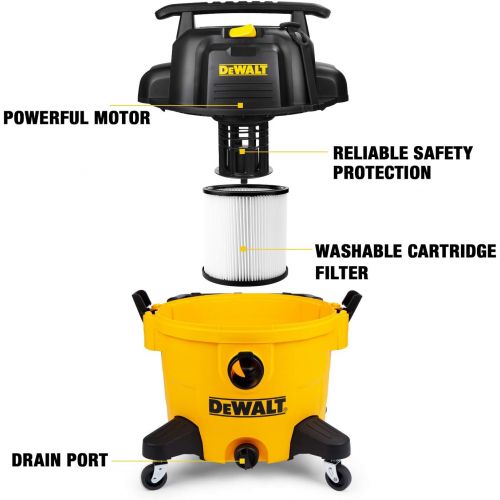  DeWALT DXV09P 9 gallon Poly Wet/Dry Vac, Yellow
