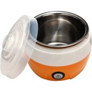 [아마존베스트]OUNONA 1L Automatic Yogurt Maker - Electronic Stainless Steel Tank Home Yogurt Making Machine with US Plug (Orange)