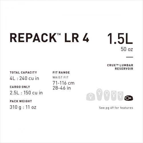  [아마존베스트]CamelBak Repack LR 4 Hydration Pack, 50oz