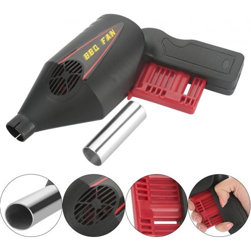  Aramox BBQ Fan Portable Manually Outdoor Picnic Camping Cooking for Chaoal Grills, Tailgating, Campfires, Fire Pits, Fireplaces, Wood Stoves