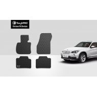 ToughPRO Compatible for BMW X1 (2016-2019) Floor Mats Set - All Weather - Heavy Duty - Black Rubber