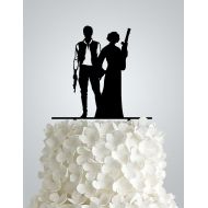 Frog Studio Home Acrylic Wedding cake Topper inspired by Star Wars