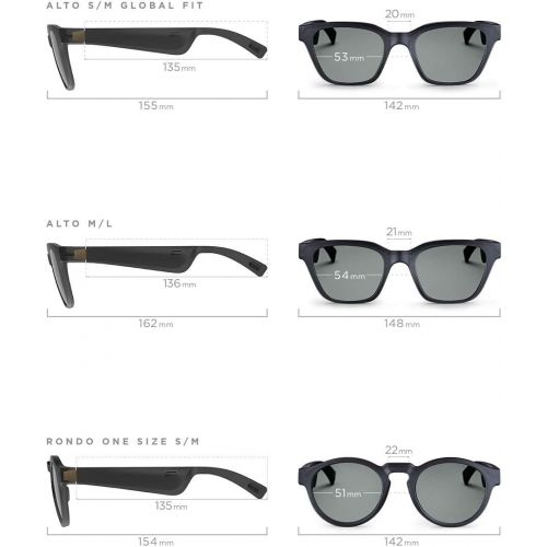 보스 [아마존베스트]Bose Frames - Audio Sunglasses with Open Ear Headphones, Black, with Bluetooth Connectivity with a Mirrored Silver Replacement Lens
