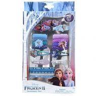 Frozen II 20 Piece Accessory Set, Includes Snap Clips, Barrettes, Terries, Elastics