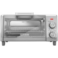 BLACK+DECKER 4-Slice Crisp 'N Bake Air Fry Toaster Oven, TO1787SS, 5 Cooking Functions, 30 Minute Timer, Stainless Steel