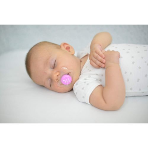 치코 Chicco PhysioForma mi-cro Newborn Pacifier for Babies 0-2m, Pink, Orthodontic Nipple, BPA-Free, 2-Count in Sterilizing Case